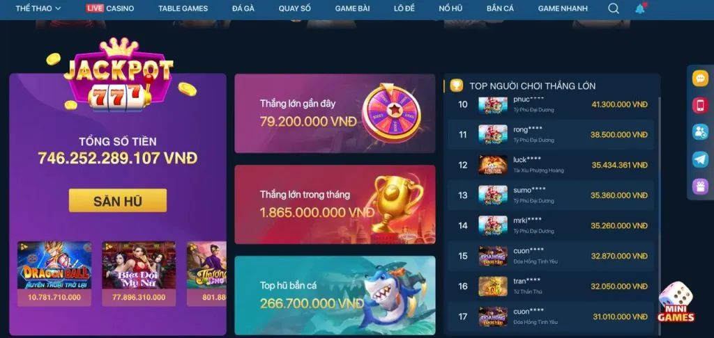 Nổ Hũ Jackpot Lũy Tiến ONBET VN